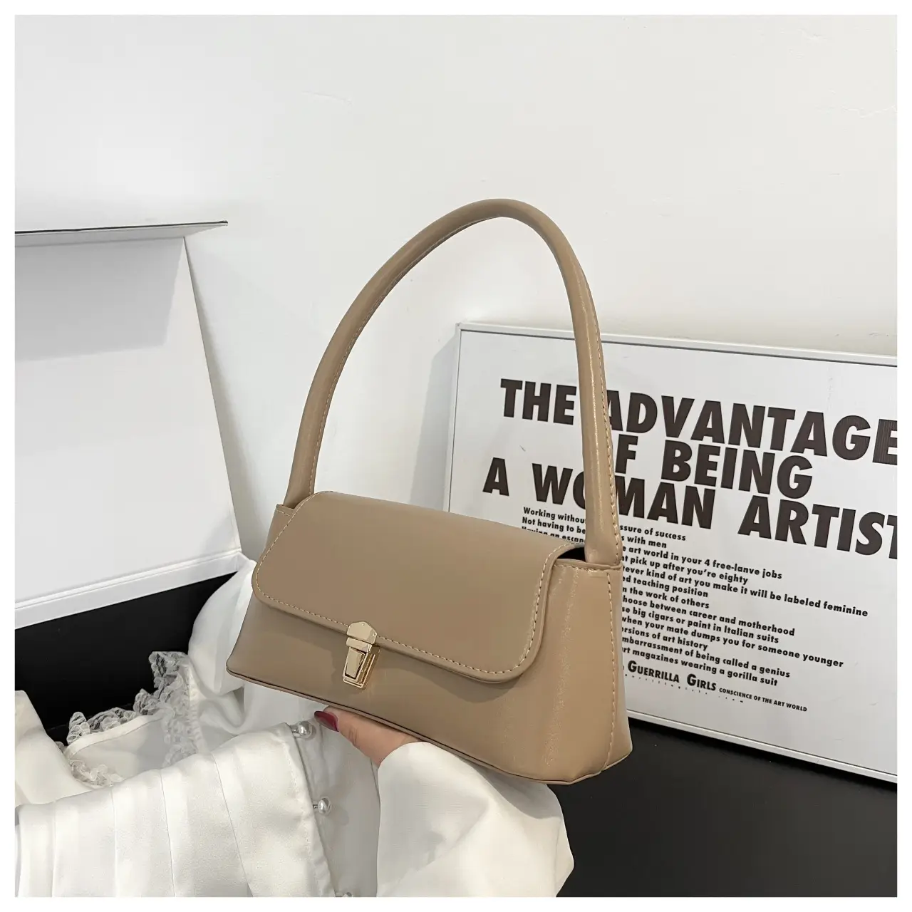 Brown Western Style Satchel Bag for Women — feature 19