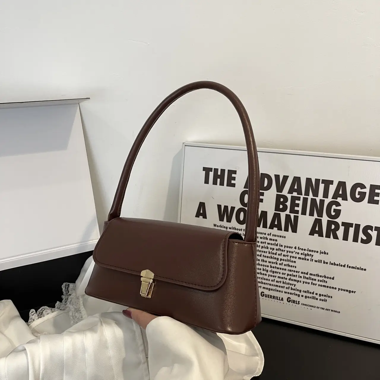 Brown Western Style Satchel Bag for Women