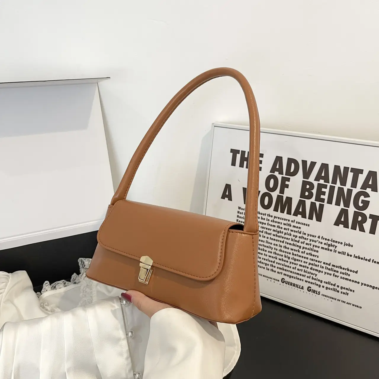 Brown Western Style Satchel Bag for Women