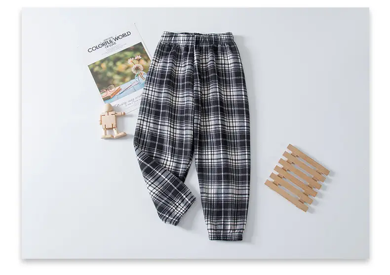 Winter Children's Casual Pants fleece-lined Boys' Sports Pants Small and Medium-sized Children's Outer Wear Sweatpants Girls' Thickened Warm Children's Pants — feature 9
