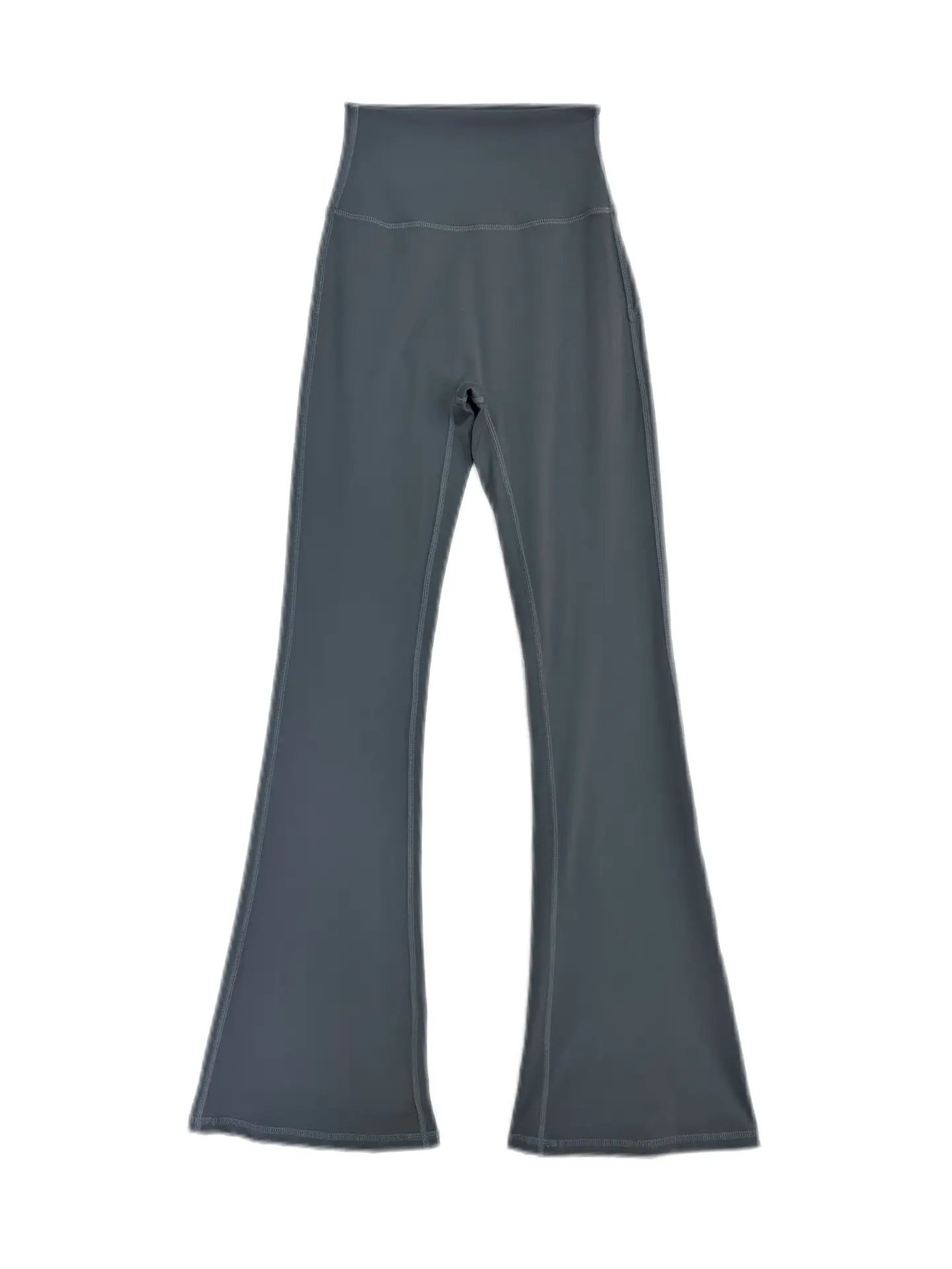 Women's Black Flared Sports Pants High Waist Yoga Wear - Image 5