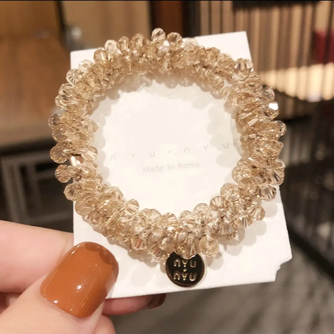 South Korea Dongdaemun Pearl Hair Ring for Women