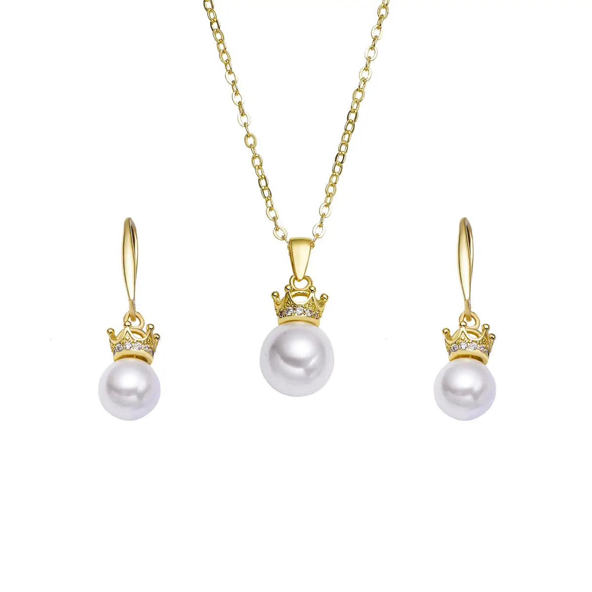 Korean Fashion Pendant Necklace with Pearl Drop - Image 5