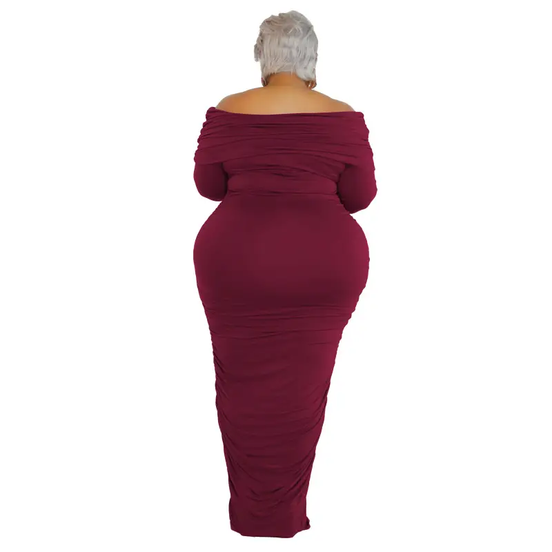 Plus Size Women's Pink One-Layer Dress Winter — feature 31
