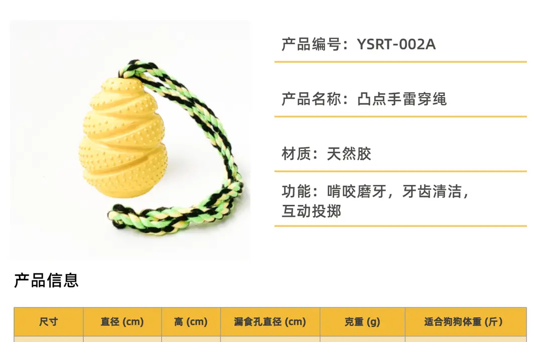 bump grenade rubber leaking food toy pet dog leaking food educational toy grenade bite resistant — feature 12