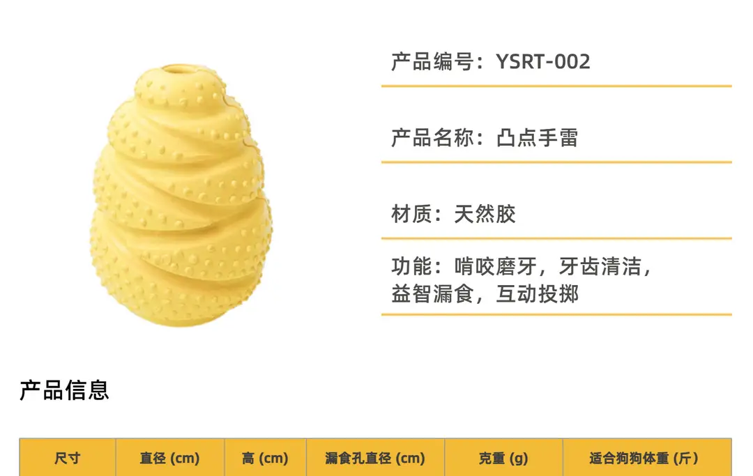 bump grenade rubber leaking food toy pet dog leaking food educational toy grenade bite resistant — feature 9