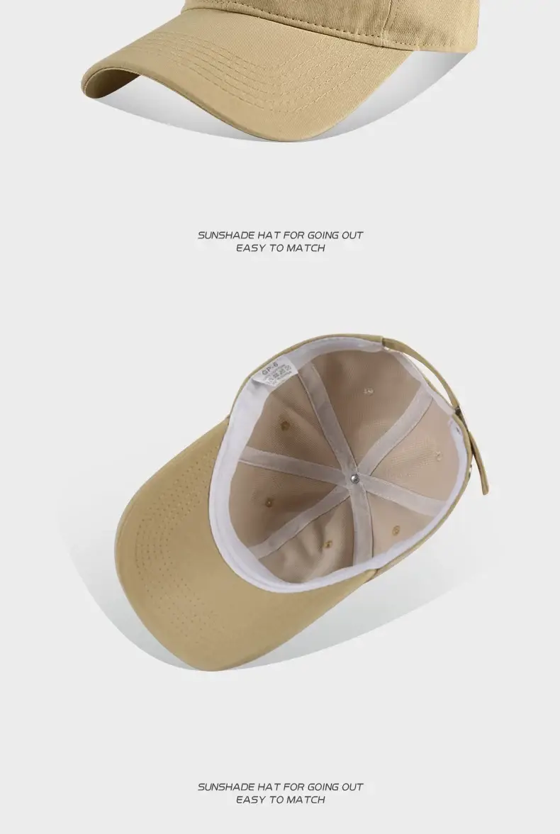 Korean Style Big Head Baseball Cap for Women Brown — feature 3
