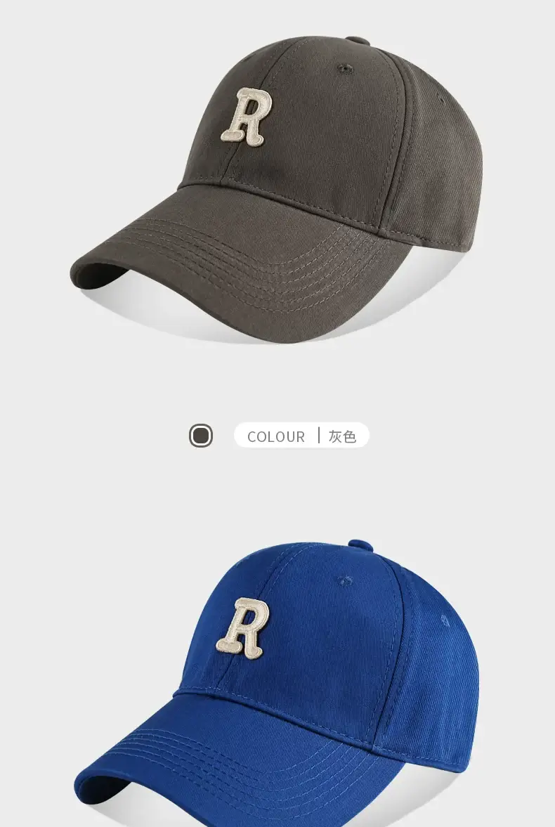 Korean Style Big Head Baseball Cap for Women Brown — feature 8