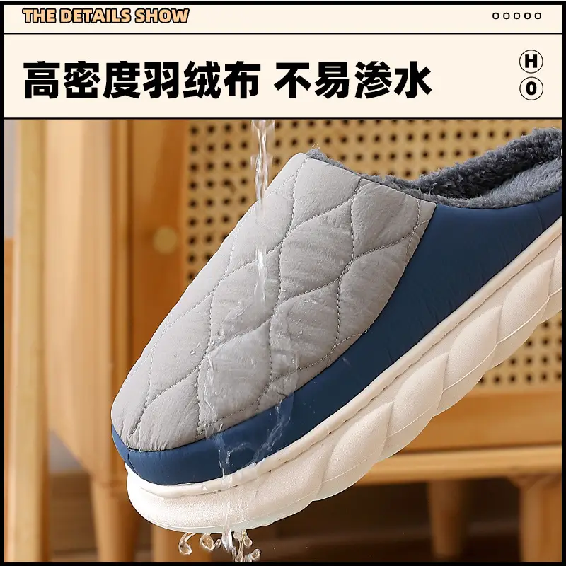 Winter Cotton Slippers for Men Women Thick Warm Indoor Outdoor - Image 11