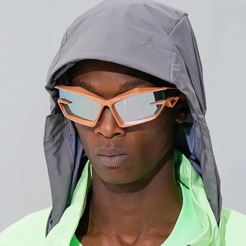 European & American Personality Shaped Sunglasses Men's Y2K Technology - Image 4