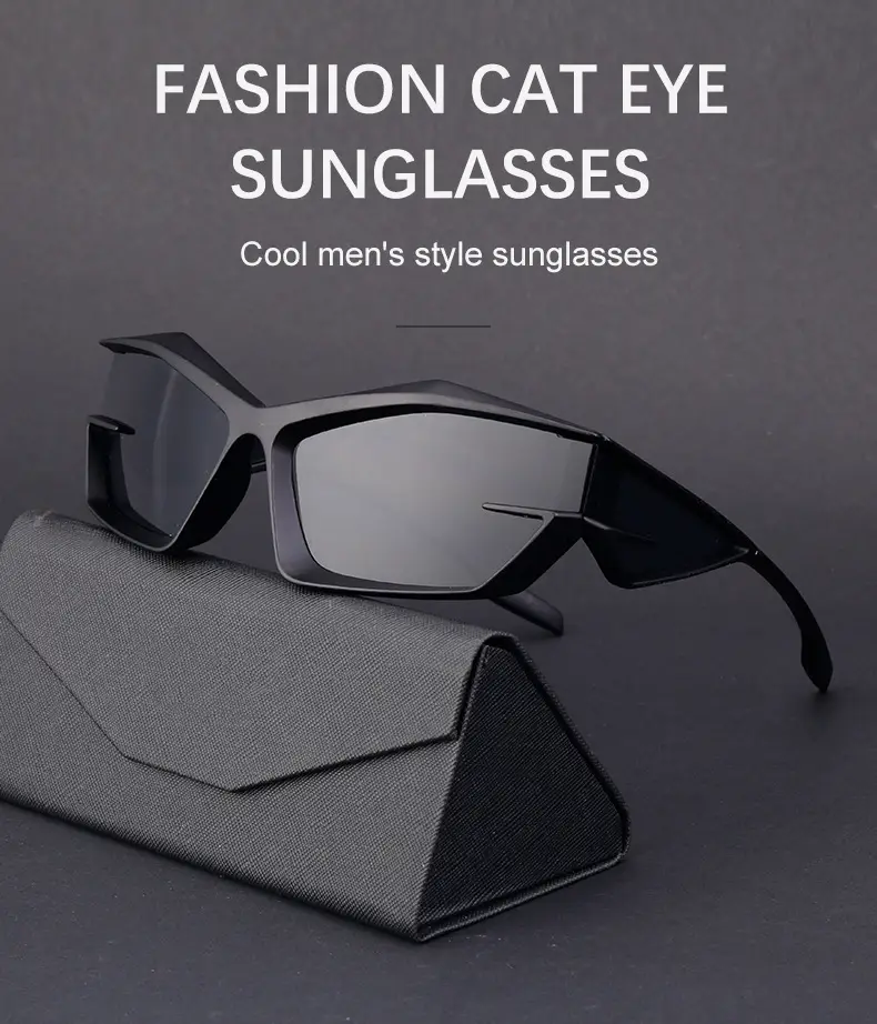 European & American Personality Shaped Sunglasses Men's Y2K Technology — feature 15