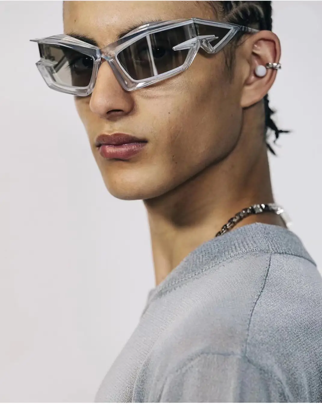 European & American Personality Shaped Sunglasses Men's Y2K Technology — feature 18