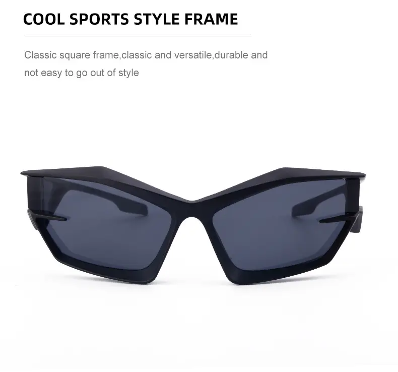 European & American Personality Shaped Sunglasses Men's Y2K Technology — feature 20