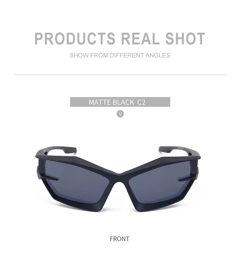 European & American Personality Shaped Sunglasses Men's Y2K Technology — feature 27