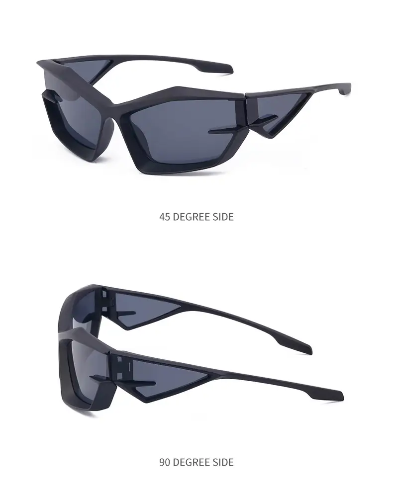 European & American Personality Shaped Sunglasses Men's Y2K Technology — feature 28
