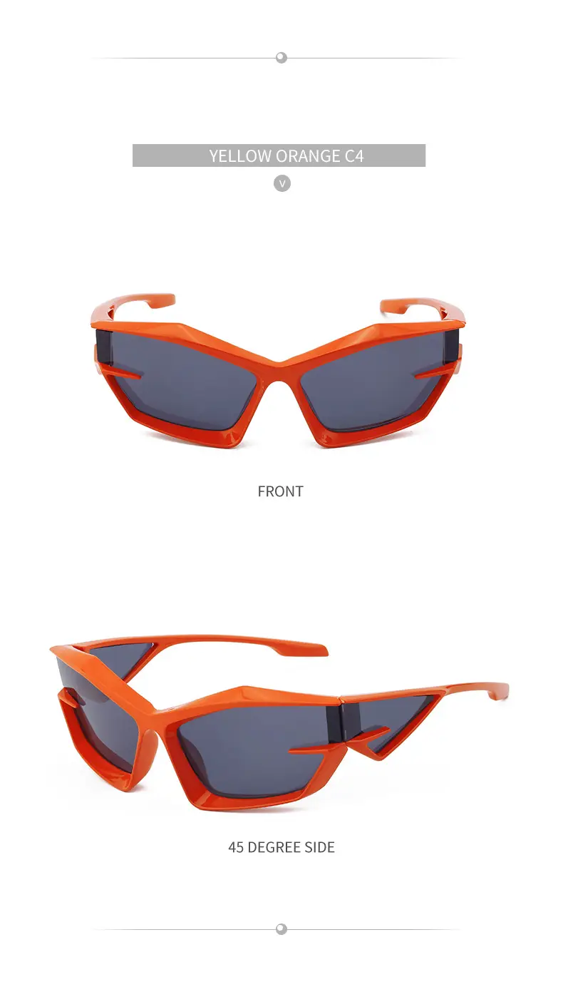European & American Personality Shaped Sunglasses Men's Y2K Technology — feature 30