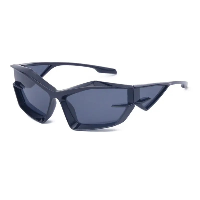 European & American Personality Shaped Sunglasses Men's Y2K Technology