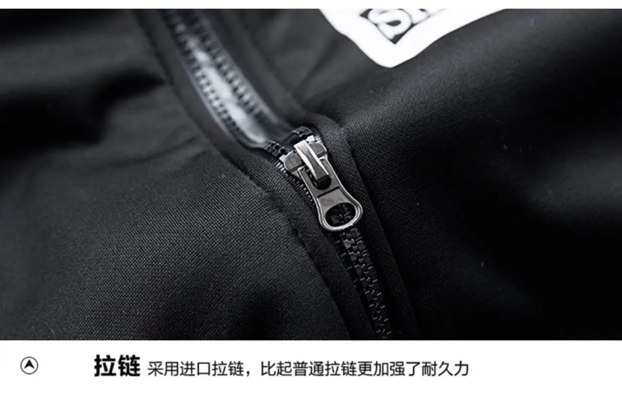 Men's Navy Blue Hooded Sweatshirt Track Suit with Fleece Lining — feature 9