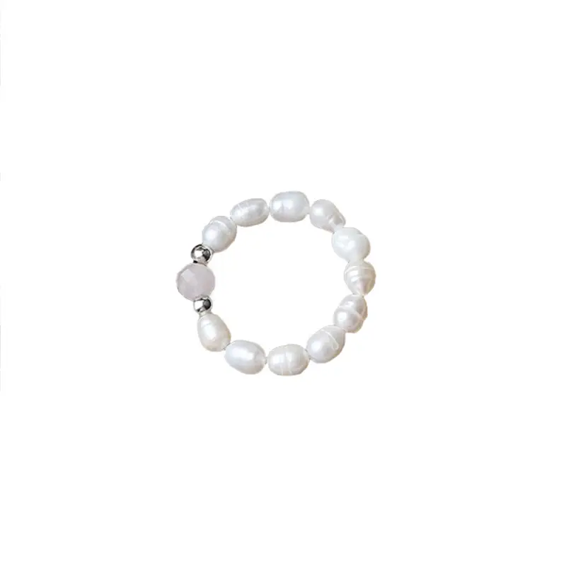 Natural Freshwater Pearl Bracelet with Elastic Band