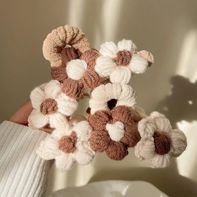 Wool Knitted Hair Clip for Women Autumn Winter - Image 3