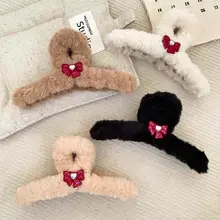 Wool Knitted Hair Clip for Women Autumn Winter — feature 12