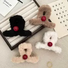 Wool Knitted Hair Clip for Women Autumn Winter — feature 14