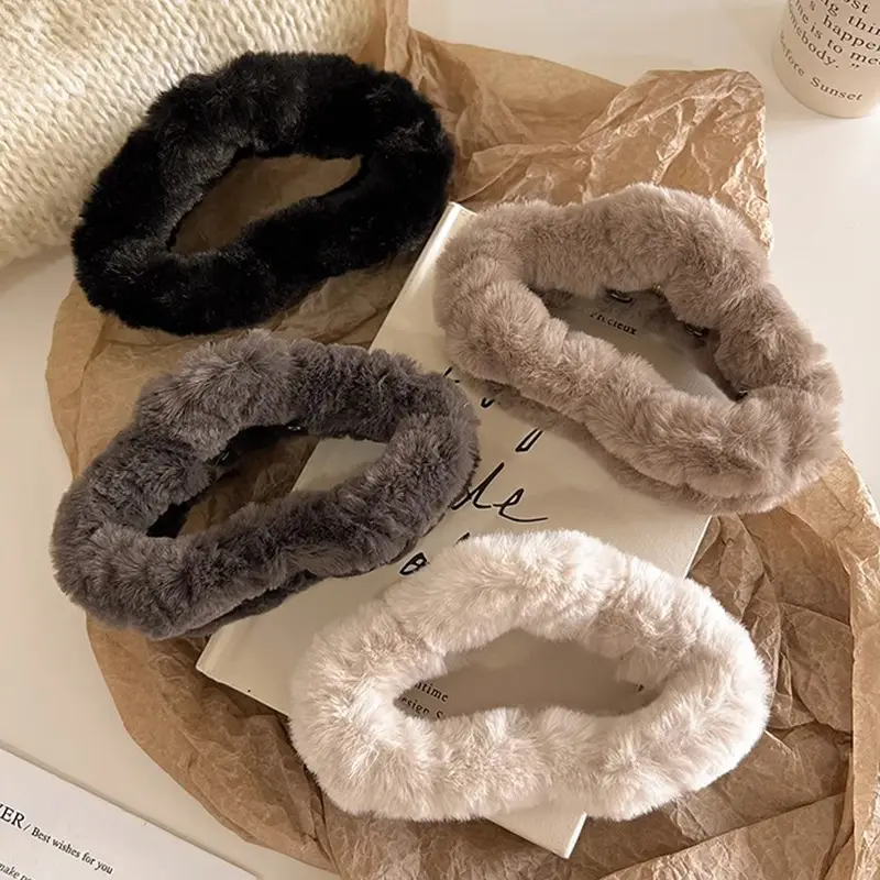 Wool Knitted Hair Clip for Women Autumn Winter — feature 19