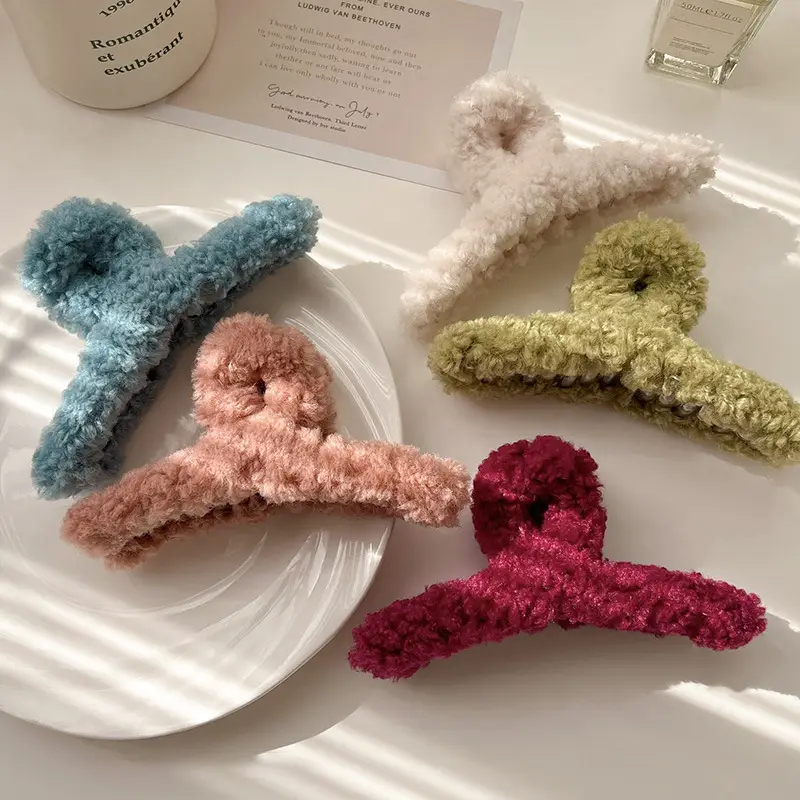 Wool Knitted Hair Clip for Women Autumn Winter — feature 22