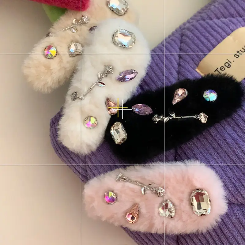 Wool Knitted Hair Clip for Women Autumn Winter — feature 28