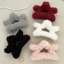 Wool Knitted Hair Clip for Women Autumn Winter — feature 3