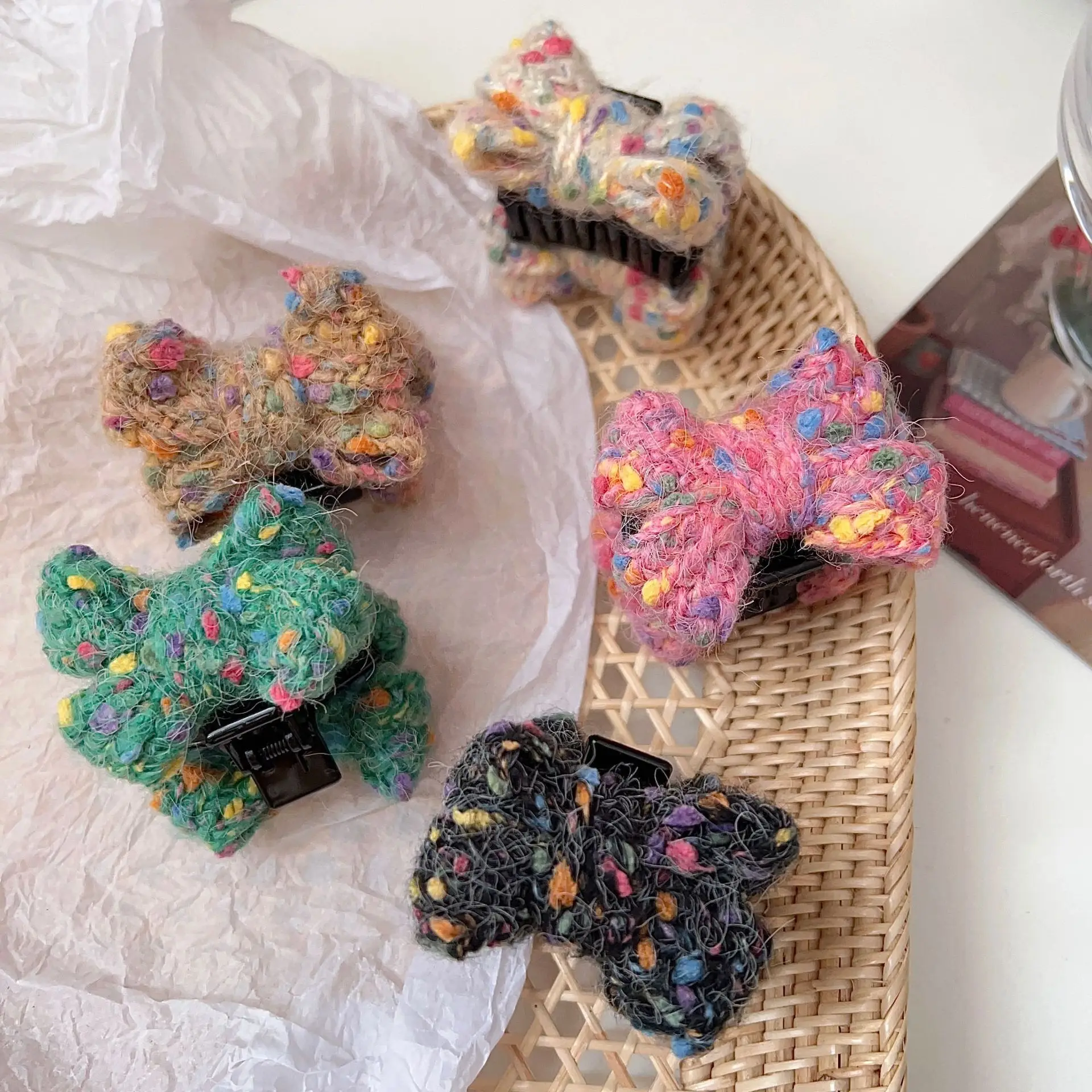 Wool Knitted Hair Clip for Women Autumn Winter — feature 31