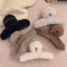 Wool Knitted Hair Clip for Women Autumn Winter — feature 4