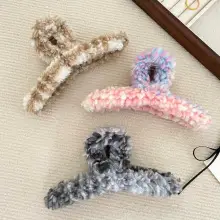 Wool Knitted Hair Clip for Women Autumn Winter — feature 6