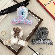 Wool Knitted Hair Clip for Women Autumn Winter — feature 7