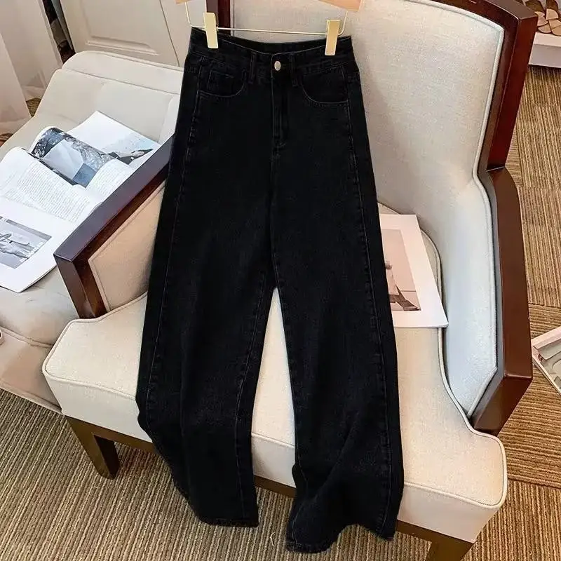 Vintage Denim Long Pants Autumn Women High Waist Slimming — feature 7