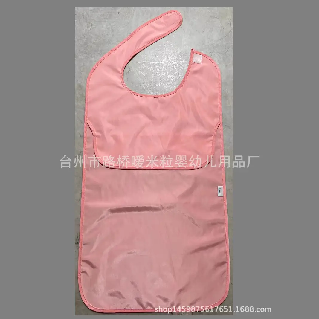 Pink Rose Floral Adult Saliva Towel for Elderly Care - Image 22