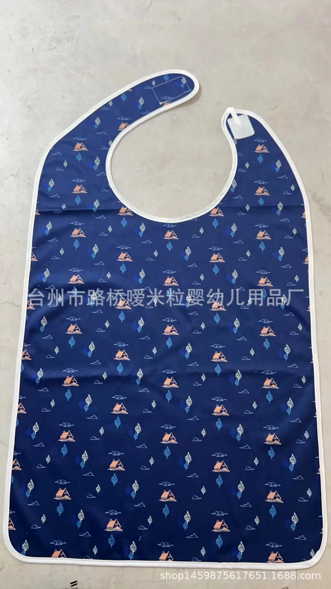 Pink Rose Floral Adult Saliva Towel for Elderly Care - Image 11