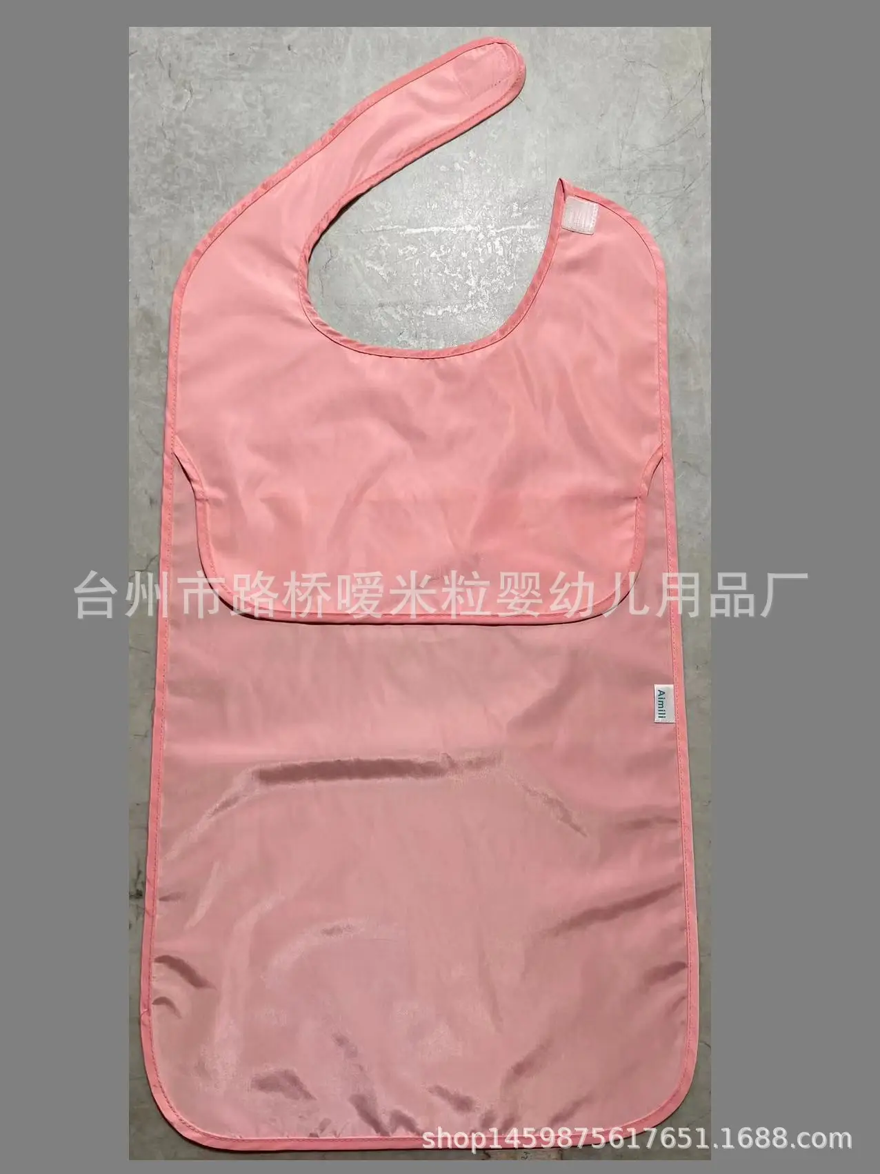 Pink Rose Floral Adult Saliva Towel for Elderly Care - Image 6