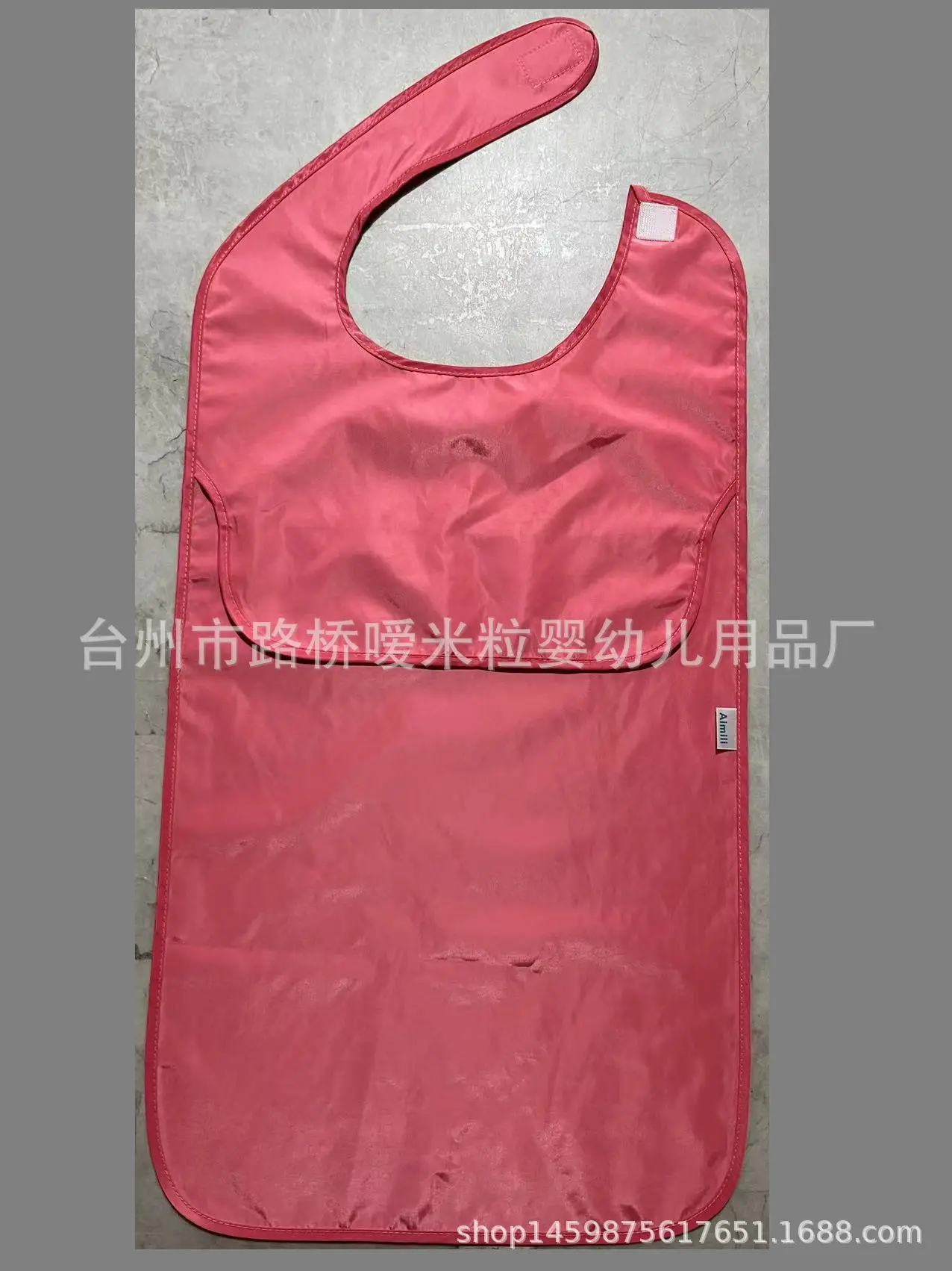 Pink Rose Floral Adult Saliva Towel for Elderly Care - Image 7