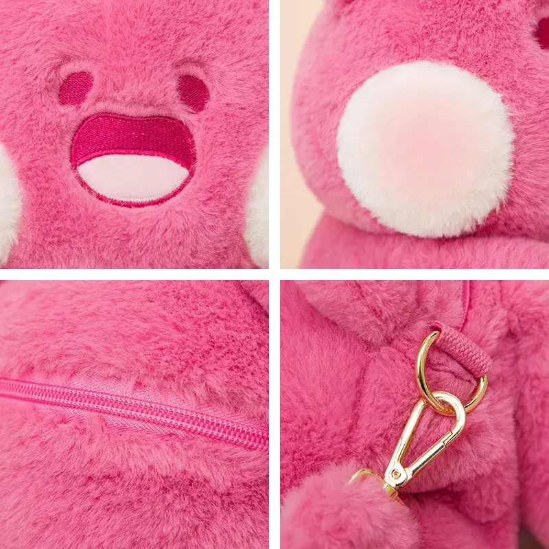 Pink Plush Teddy Bear Doll for Kids - Image 11