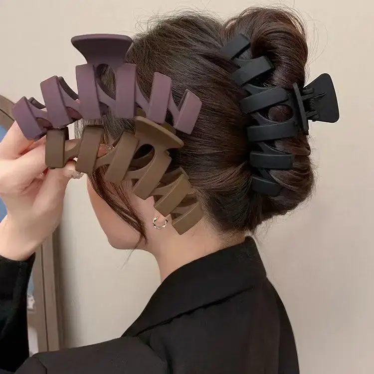 High-Grade Acrylic Shark Clip for Women's Hair - Image 34