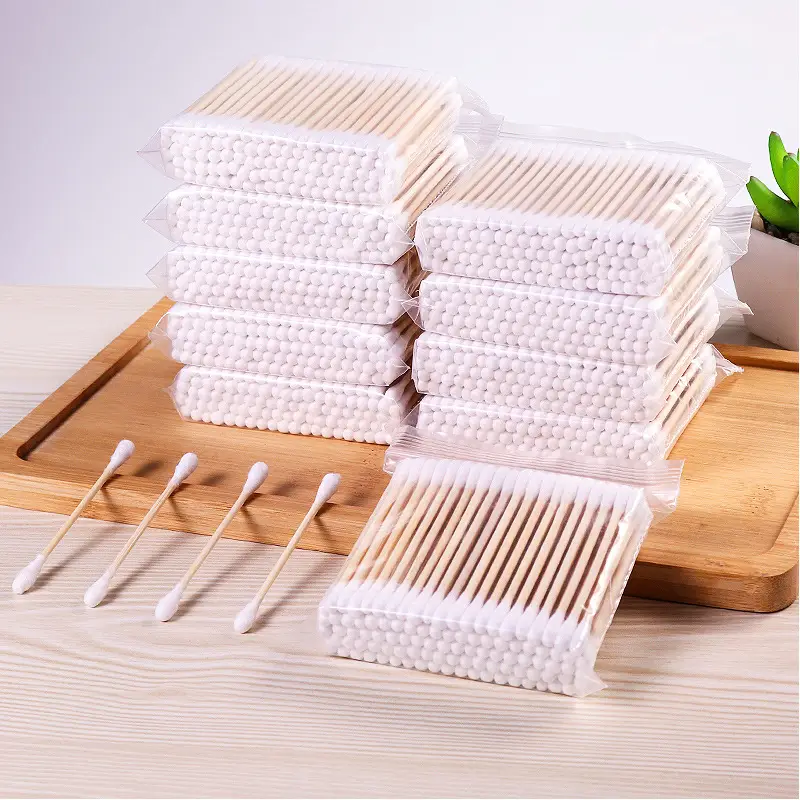 Double-Headed Cotton Ear Swabs for Makeup & Ear Cleaning