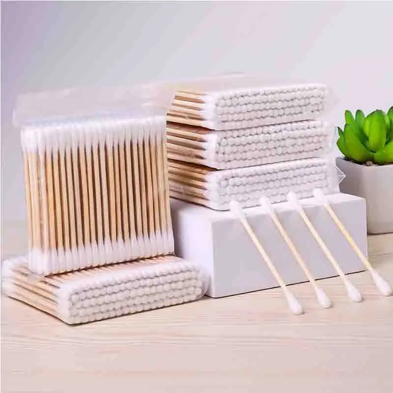 Double-Headed Cotton Ear Swabs for Makeup & Ear Cleaning