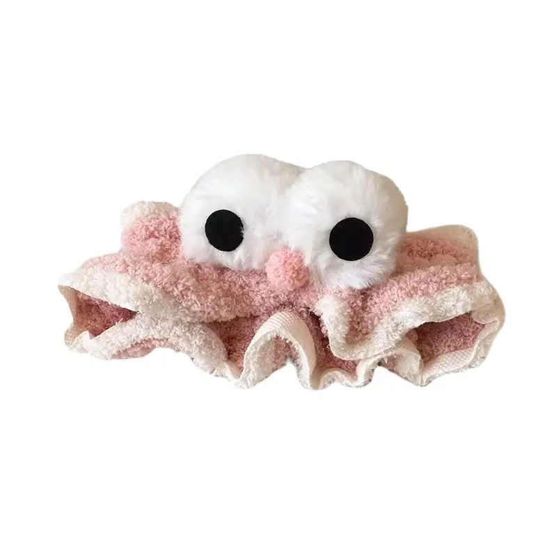 Cute Sweet Face Wash Hair Band for Women Velvet Coral - Image 10