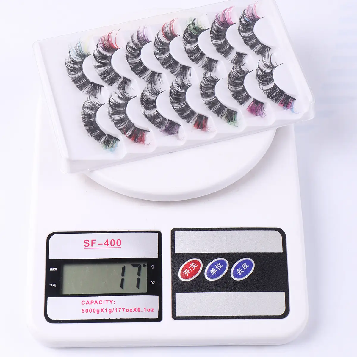 7 Pairs D-Curved False Eyelashes Colorful Durable — feature 42