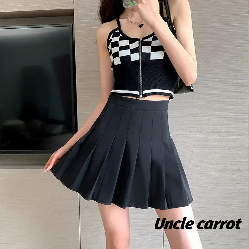 Gray Pleated Skirt Women Summer Spring Autumn 2025 - Image 10