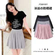 Gray Pleated Skirt Women Summer Spring Autumn 2025 — feature 1