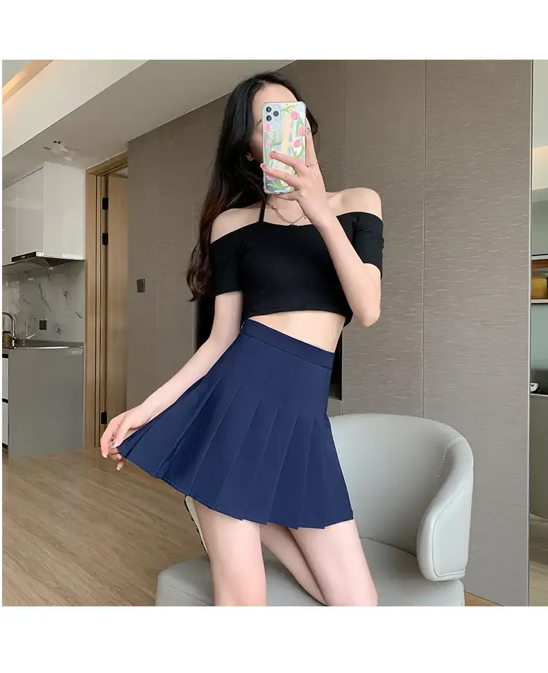 Gray Pleated Skirt Women Summer Spring Autumn 2025 — feature 112