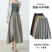 Gray Pleated Skirt Women Summer Spring Autumn 2025 — feature 29