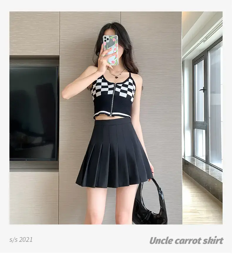 Gray Pleated Skirt Women Summer Spring Autumn 2025 — feature 98